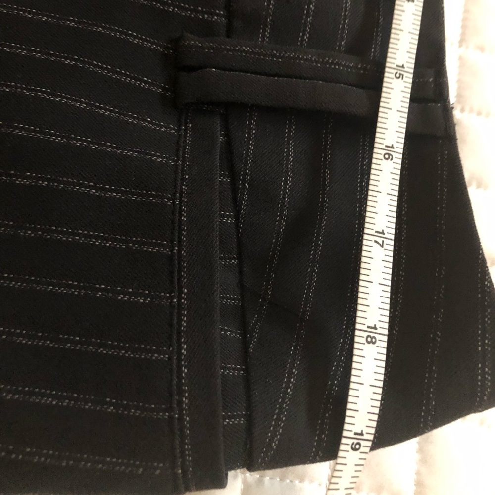 Pinstriped slacks